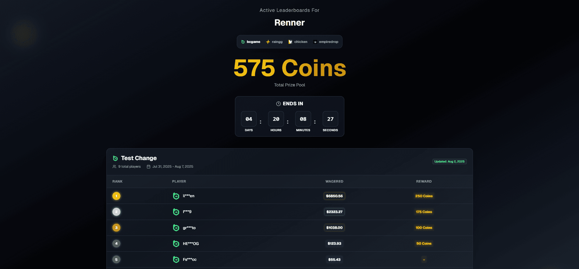 CheckMyWagers Platform Example